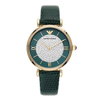 Montre Emporio Armani Femme Verte Cuir 26 mm – AR11403